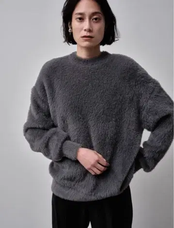 [ 새상품급 ] 스터링 루어 페더 니트 풀오버 그레이 S