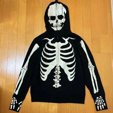 택 포함 Clash ahead 스켈레톤 후드티 skull y2k