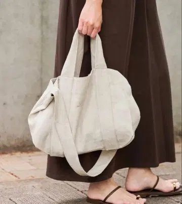 FRAMeWORK loomer/루머 별주 코튼 린넨 백