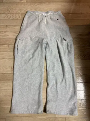 M/BEAMS 빔즈 x 챔피온/별주 콜라보/카고 스웨트 팬츠/그레이