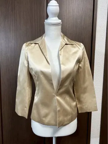 LA BREA 라브레아 골드 새틴 자켓