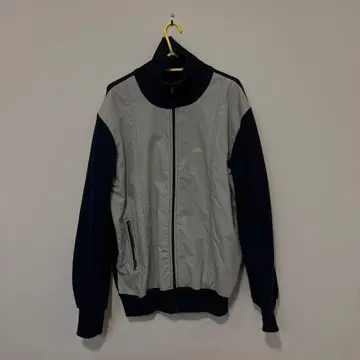 odlo 나일론 자켓 그레이/네이비 이소재 도킹