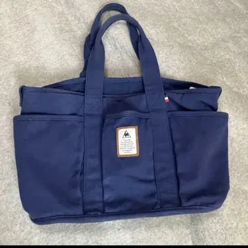 르꼬끄 스포르티브 여성용 토트백 데님 원단 네이비