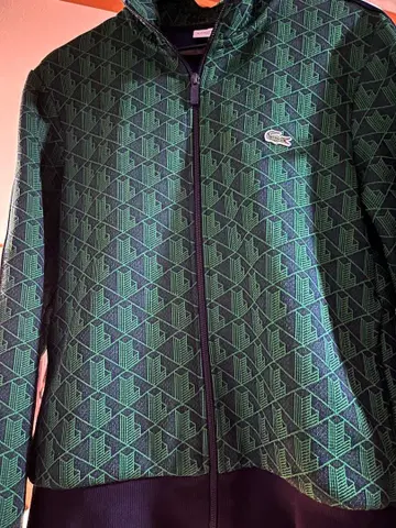 새상품급 LACOSTE 트랙 자켓 그린 s 사이즈