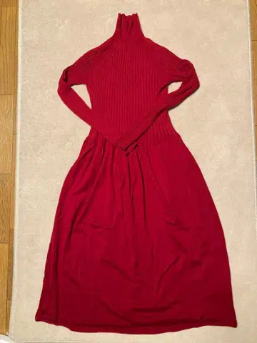 UNIQLO 빨간색 니트 원피스 M