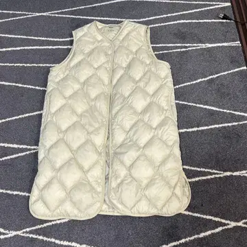 UNIQLO 울트라 라이트 다운 M 아이보리 롱 베스트