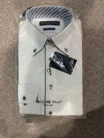 MASSIMO Plus 화이트 비즈니스 셔츠 M