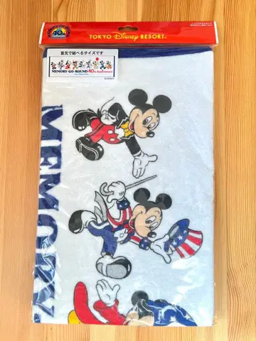 디즈니 40주년 메모리 고 라운드 페이스 타월 롱