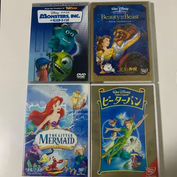 디즈니 애니메이션 DVD 4작품 세트
