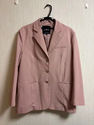 ZARA 핑크 테일러드 자켓