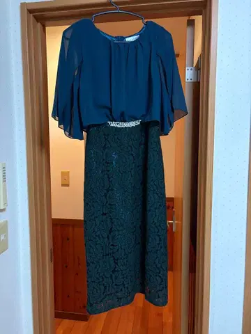 다크 그린 레이스 드레스 포멀