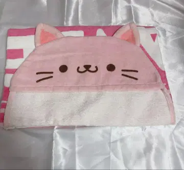 사토미 고양이 귀 후드 부착 타월