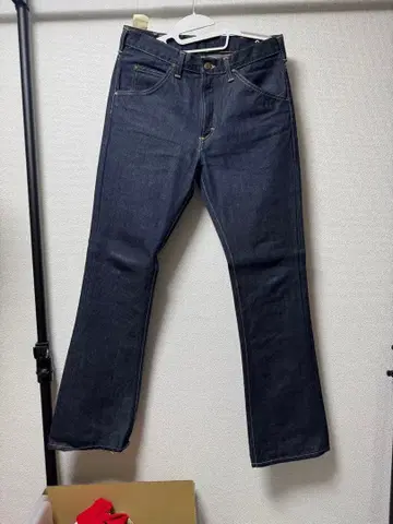 리 다크 블루 플레어 청바지