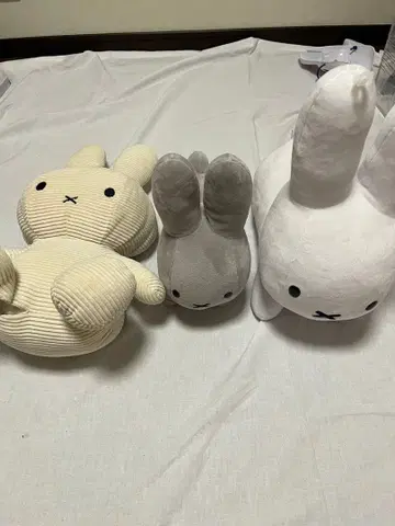 미피 코듀로이 봉제 인형 3개 세트