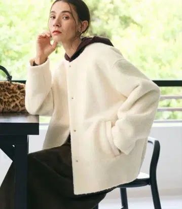 뷰티&유스 부클레 노카라 블루종 택 포함 새상품 사이즈 XS