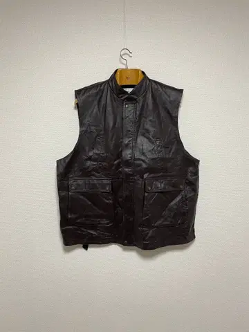 90s KING SIZE 굿 레귤러 가죽 베스트 킹 사이즈