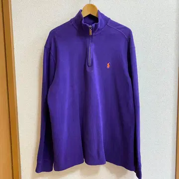 폴로 바이 랄프로렌 하프 지퍼 코튼 긴팔 스웨터