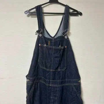 TOMMY 다크 블루 데님 오버롤