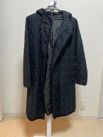 무인양품 마마 코트 후드 부착 퀼팅 자켓