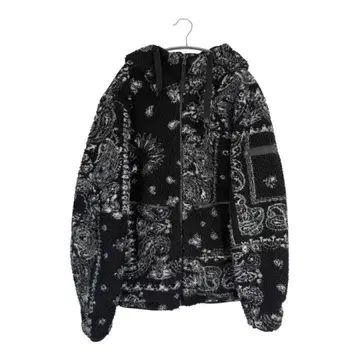 반다나 패턴 플리스 자켓 아우터 리버서블