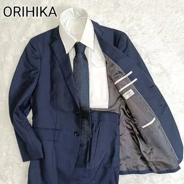 ORIHICA 오리히카 수트 셋업 네이비 스트라이프 A4 다크 네이비