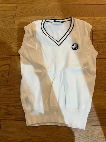 muta 여성용 V넥 베스트 사이즈 0 화이트