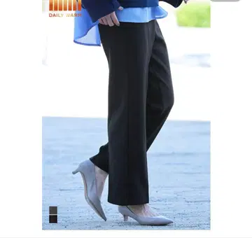 팬츠 DAILY WARM 속기모 테이퍼드 슬랙스 coca 블랙 M