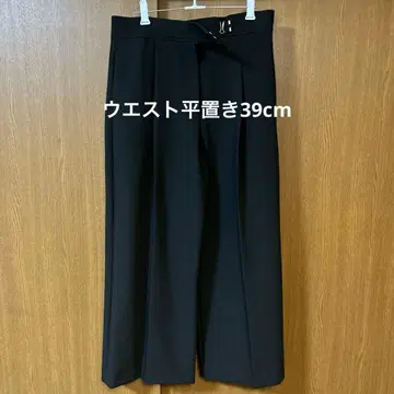 ZARA 블랙 와이드 팬츠