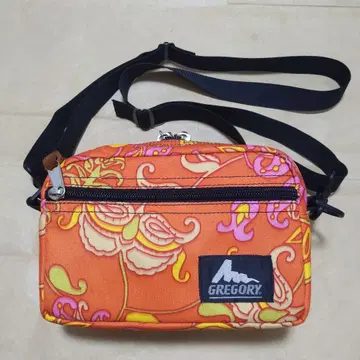 그레고리 패디드 S 페이즐리 무늬 오렌지 컬러 구형 택