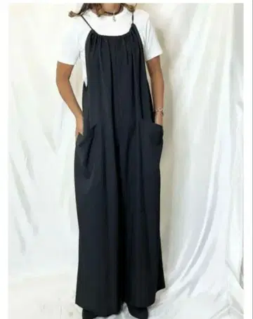 미사용 새상품 파시오네 조젯 살로펫 오버롤