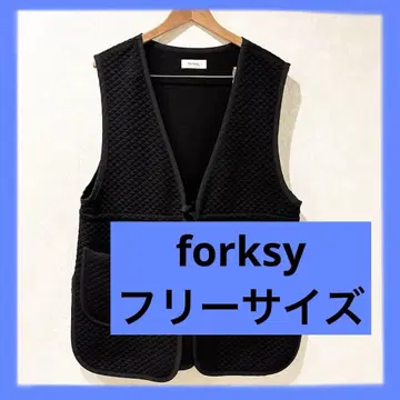 여성용 forsky 블랙 퀼팅 베스트 프리 사이즈
