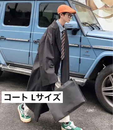 neos 미사용 새상품 오버 사이즈 체스터 코트 L 블랙