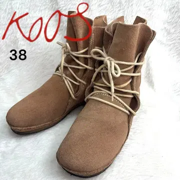 koos 코스 숏부츠 레이스업 숏 스웨이드