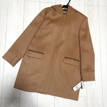 새상품 persodea 노카라 코트 카멜 브라운 빅 사이즈 3L