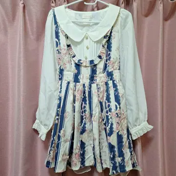 LIZ LISA 스트라이프 꽃무늬 원피스