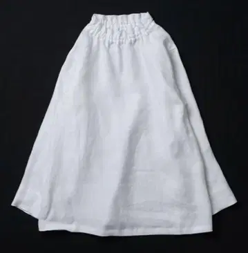 새상품급 wafe 린넨 프릴 상의 화이트 L