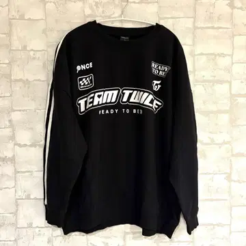 twice 맨투맨 블랙 트레이닝복 XL