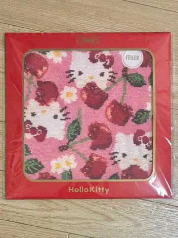 산리오 헬로키티 FEILER 페이러 슈니르 직조 손수건 타월