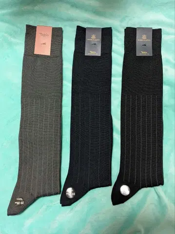 Tabio MEN 타비오 비즈니스 하이삭스 (23~25cm) 3족 세트