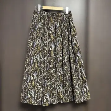 [ nofl ] 코듀로이 보타니컬 A 라인 스커트