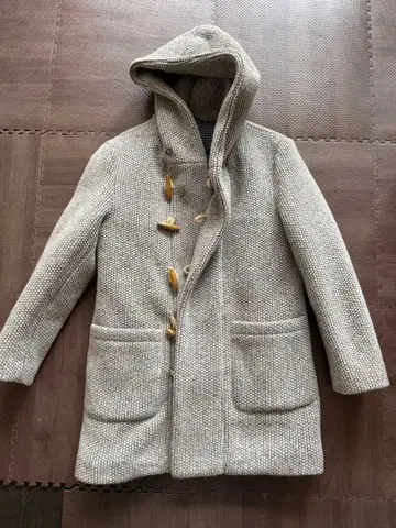 후드 부착 더플 코트 사이즈 50 베이지