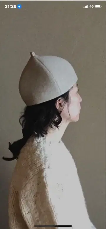 인스타그램 작가님 mite 동동이 모자 아이보리