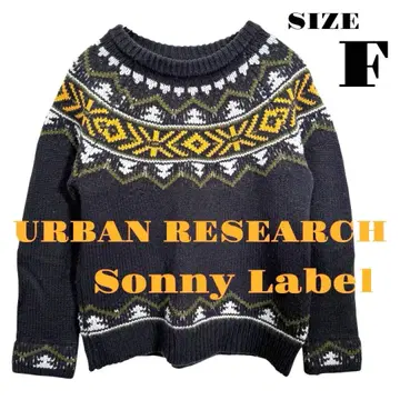 [ URBAN RESEARCH Sonny Label ] 노르딕 무늬 니트