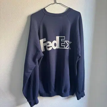 90s FedEx 백 로고 DISCUS 맨투맨 XL 네이비