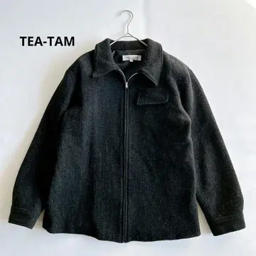 TEA-TAM 집업 자켓 울 캐시미어 혼방 11AR