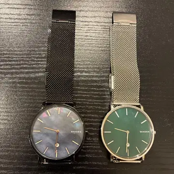 SKAGEN 아날로그 손목시계 2세트