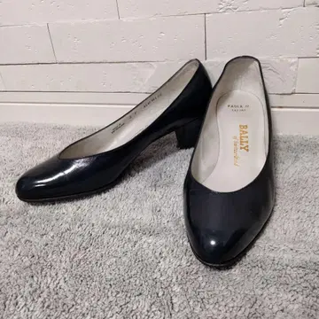 발리 펌프스 나무 밑창 네이비 컬러 미사용 빈티지