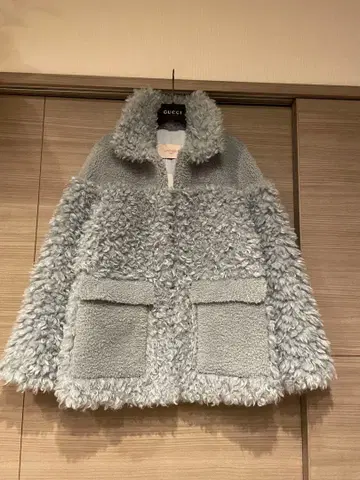 택 포함 새상품 보아 자켓 블루 그레이 에포카