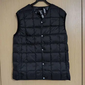 TAION 다운 베스트 나일론 블랙