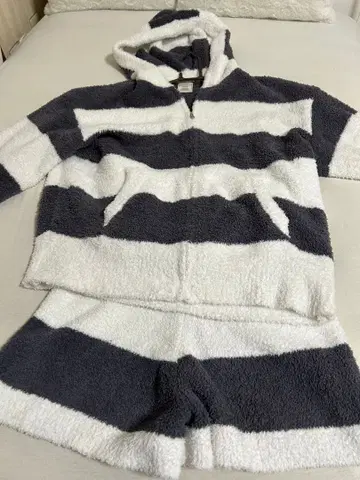 gelato pique 젤라토 2 보더 후드티 & 숏팬츠 상하의 세트